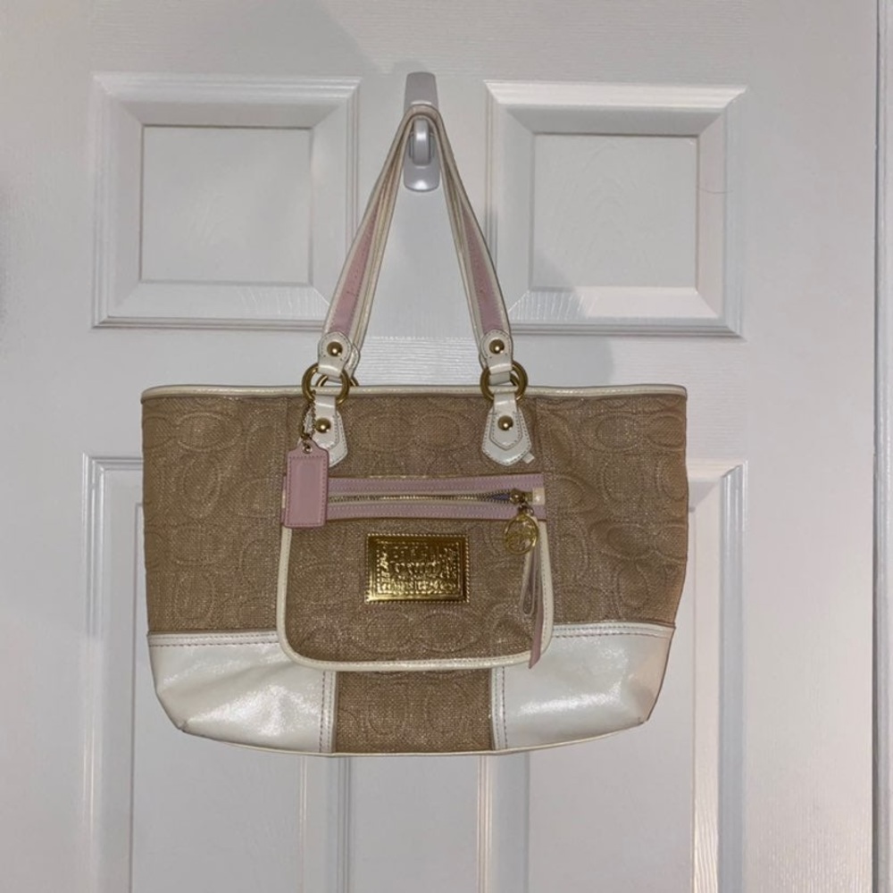 Coach Poppy Wicker Bag